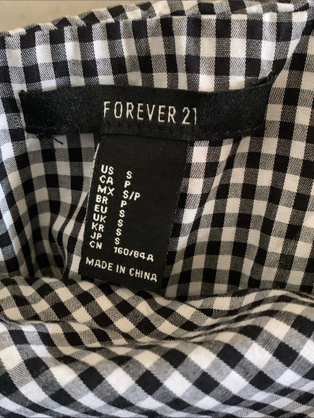 Forever 21 Black and White Gingham Dress | Size S - Picture 3 of 10